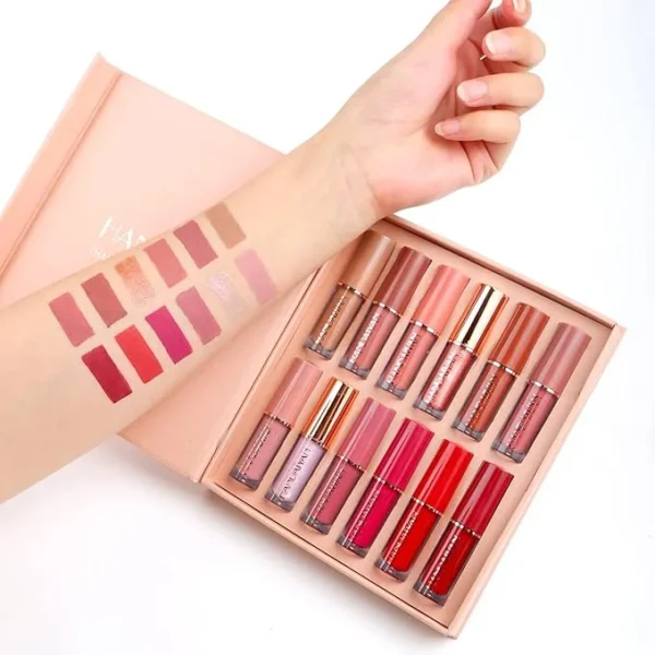 10Pcs Matte Liquid Lipstick with 2 Glitter lipstick Makeup Set - Image 4